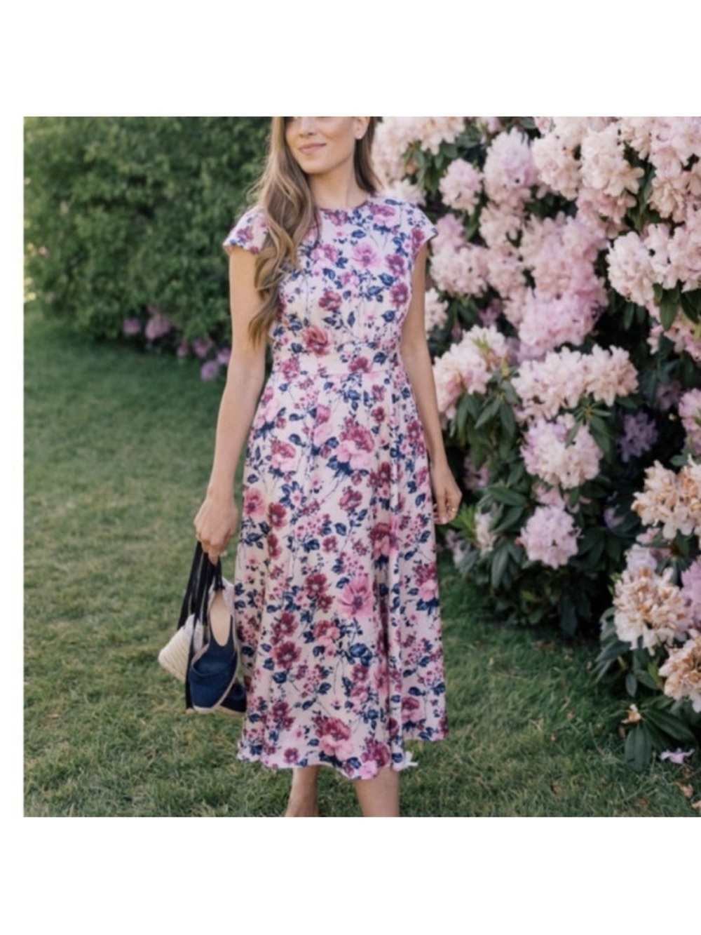 Gal Meets Glam Pink Floral Julia
Midi Dress Size 8